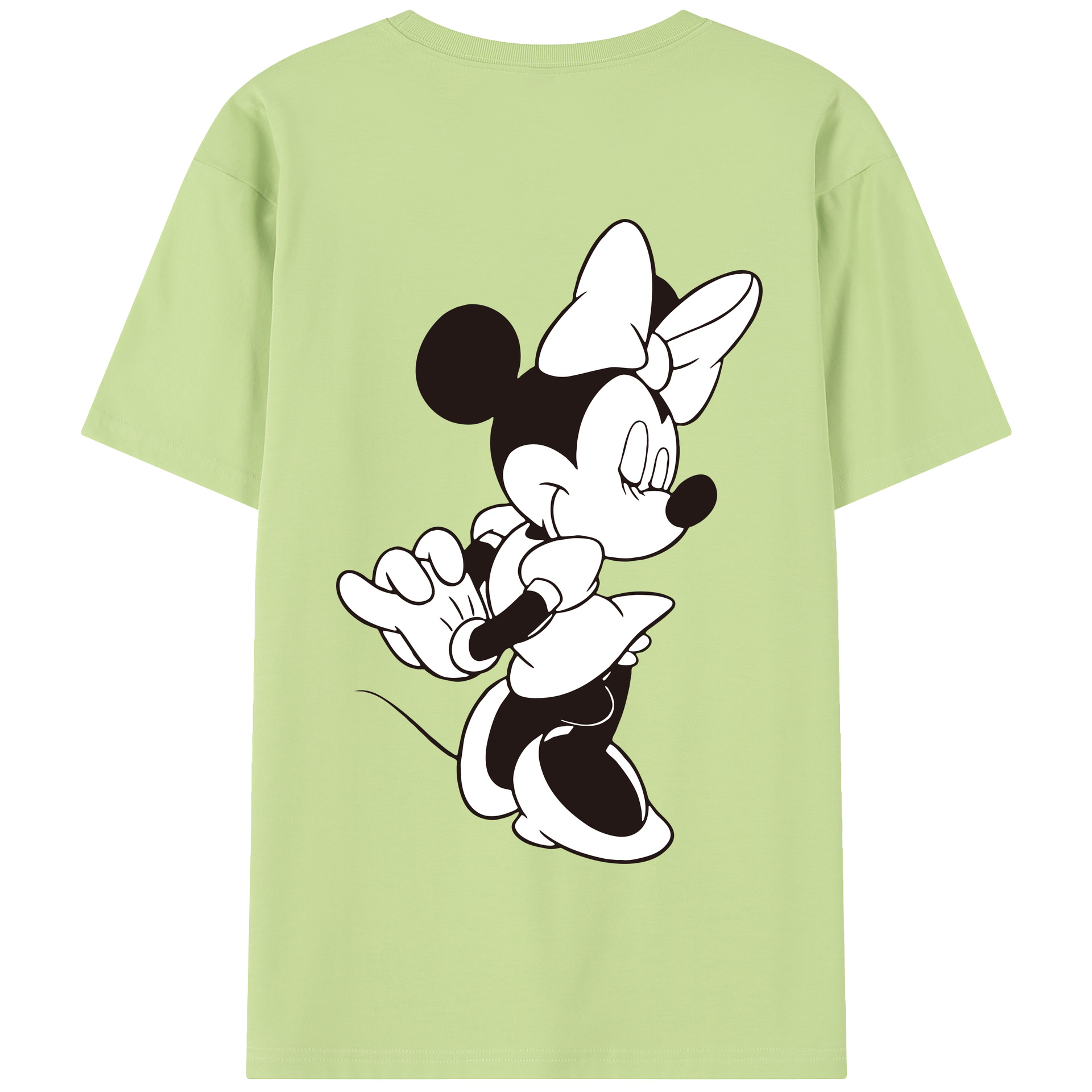 （画像用） ミッキーマウス Mickey Mouse 綿100％半袖Tシャツ（背面プリント）